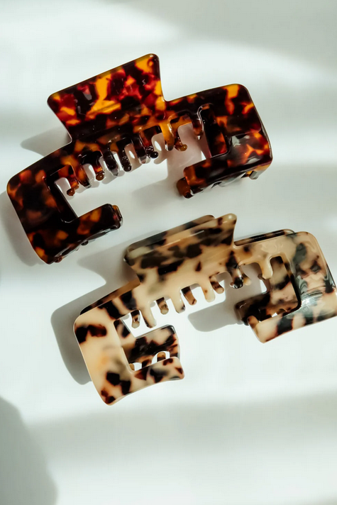 Trucker Claw Clip - Blonde Tortoise - Southern Belle Boutique