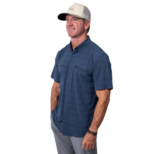 Oysterman S/S Woven Shirt - Midnight Navy