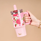 20 oz Lifestyle Flip Straw Tumbler-Rose Garden