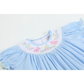 Lt Blue Easter Smocked Dress - Southern Belle Boutique