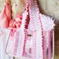 Cabana Club Carryall - Pink Polka Stripe - Southern Belle Boutique