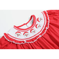 Red Santa Smocked Ruffle Romper