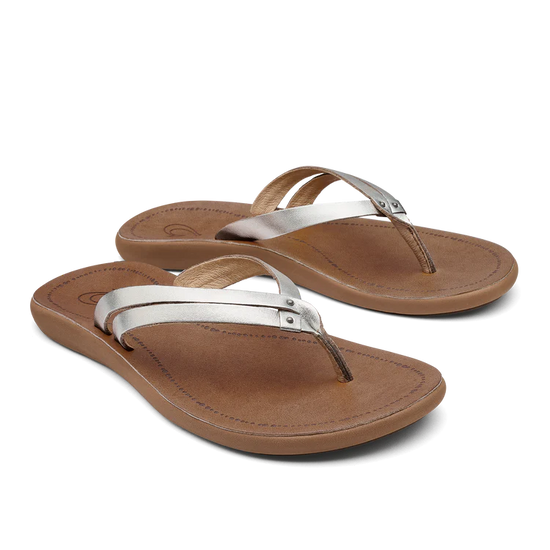 Kapehe Luana Sandal - Silver/Sahara - Southern Belle Boutique