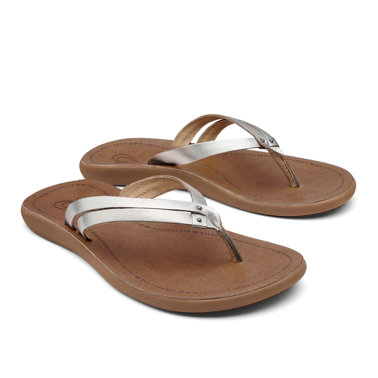 Kapehe Luana Sandal - Silver/Sahara - Southern Belle Boutique