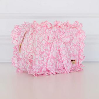 Quilted Coquette XL Pouch - Southern Belle Boutique