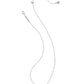Abbie Crystal Short Pendant Necklace - Silver Neutral Mix