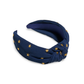 Stars Knotted Headband, Navy - Southern Belle Boutique