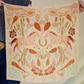 Wild Horse Prairies in Peach Cowgirl Wild Rag: Western Scarf Bandana Silk Tencel Wildrag