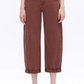 High Rise Cuffed Barrel Jean - Espresso - Southern Belle Boutique