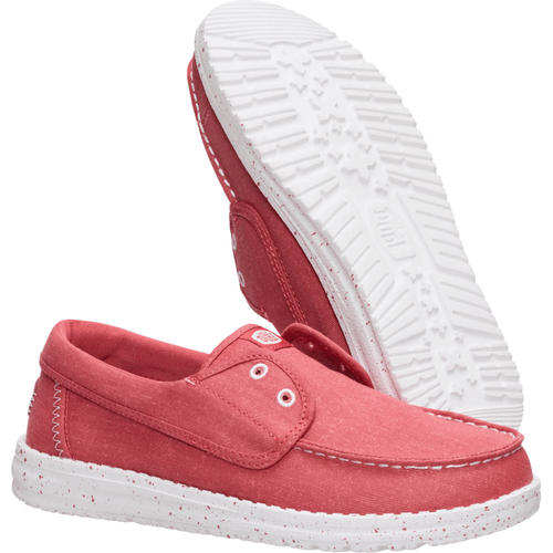 Wendy Cru Stretch Canvas - Washed Red