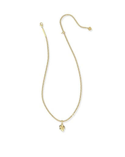 Parker Knot Short Pendant Necklace Gold - Southern Belle Boutique