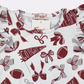 Go Team Burgundy Baby Romper - Football - Southern Belle Boutique
