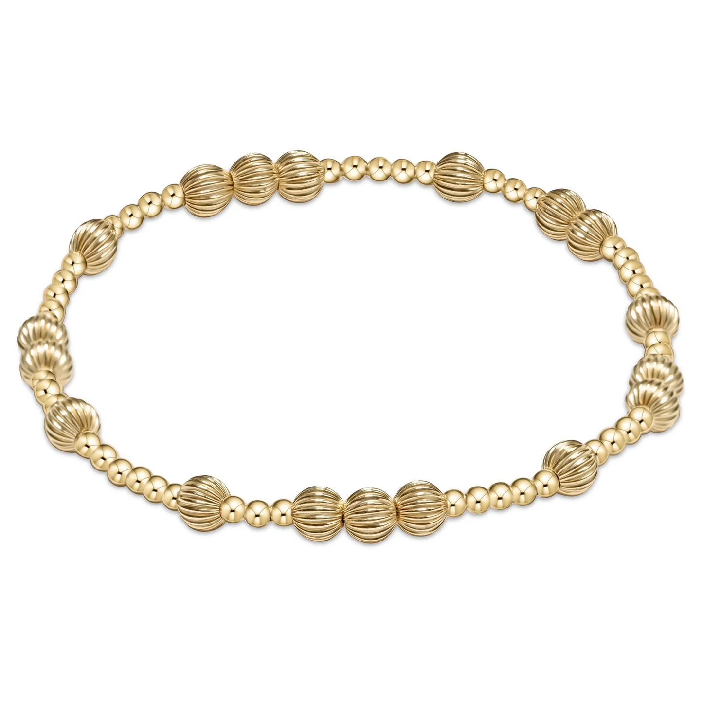 Hope Unwritten Dignity 5MM Bead Bracelet - Gold - Southern Belle Boutique