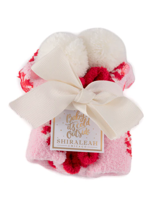 Peppermint Home Socks, Pink - Southern Belle Boutique