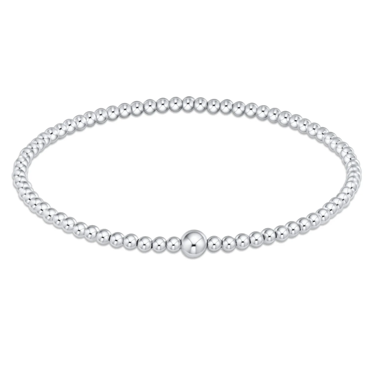 Classic Sterling 3mm Bead Bangle - Southern Belle Boutique