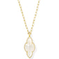 Abbie Pave Frame Large Long Pendant Necklace