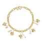 Jayna Statement Necklace - Gold Ivory Mother Of Pearl