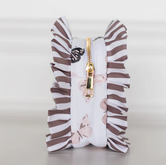 Butterfly Ruffled Nylon Tech Organizer
