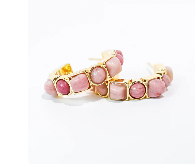 Violet Luxe Hoop Earrings - Southern Belle Boutique
