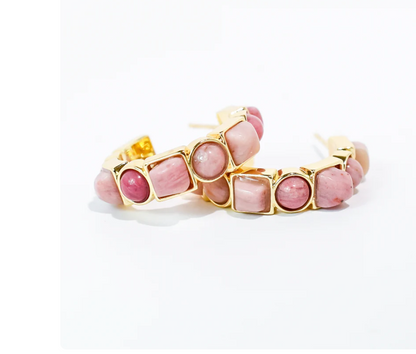 Violet Luxe Hoop Earrings - Southern Belle Boutique