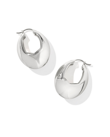 Liana Hoop Earrings - Silver - Southern Belle Boutique