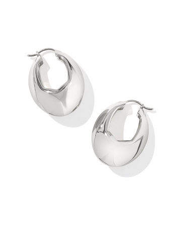 Liana Hoop Earrings - Silver