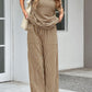 Khaki Striped Pant Set - Southern Belle Boutique