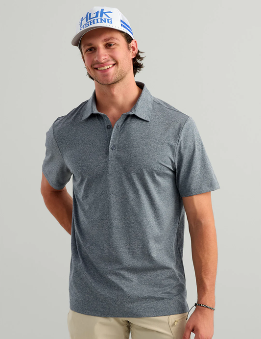 Pursuit Performance Polo - Stormy Blue Heather - Southern Belle Boutique
