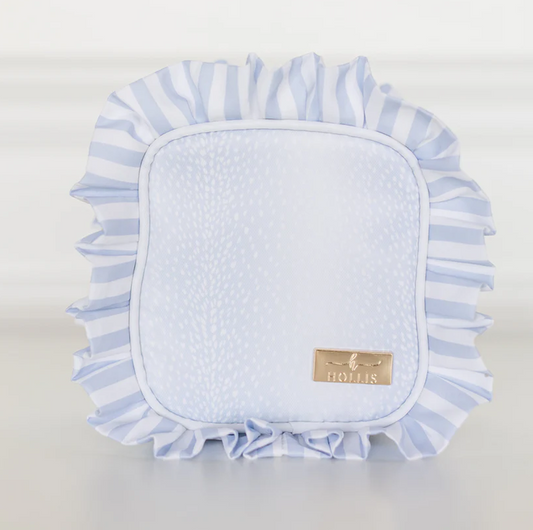 Blue Fawn Ruffled Nylon Tech Organizer - Southern Belle Boutique