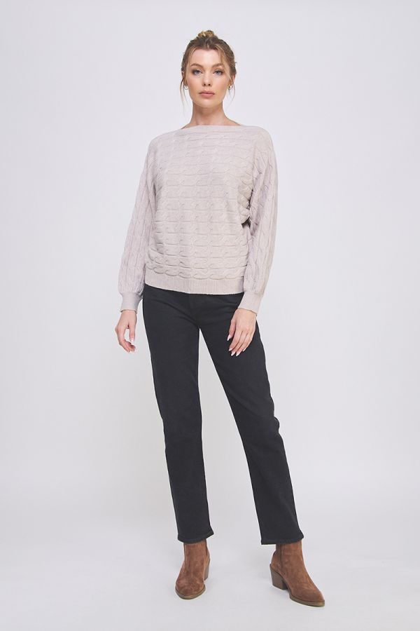 Warm Heather Oat Sweater