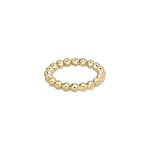 Classic Gold 3mm Bead Ring - Size - Southern Belle Boutique