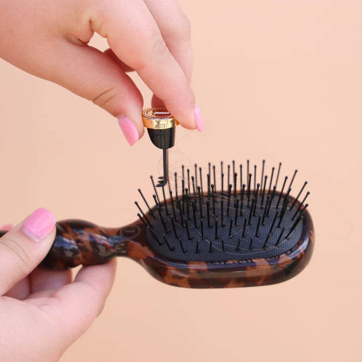 Mini Detangler Hair Brush - Medium Hair - Tortoise - Southern Belle Boutique