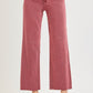Tummy Control Mid Rise Straight Raw Hem Jeans - Rust - Southern Belle Boutique