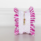 Goldie Girl Bows Ruffled Nylon Large Clear Pouch