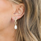 Allure Pearl Drop Earrings - Gold Pearl