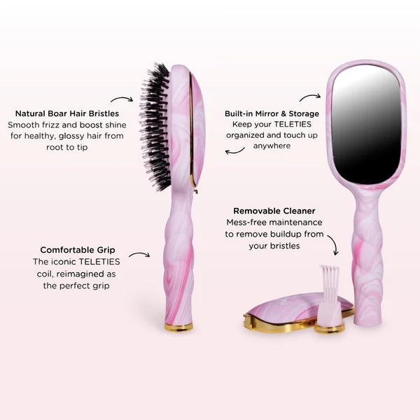 Boar Bristle Hair Brush - Pinch Me! - Southern Belle Boutique