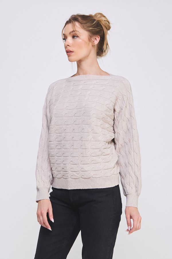 Warm Heather Oat Sweater