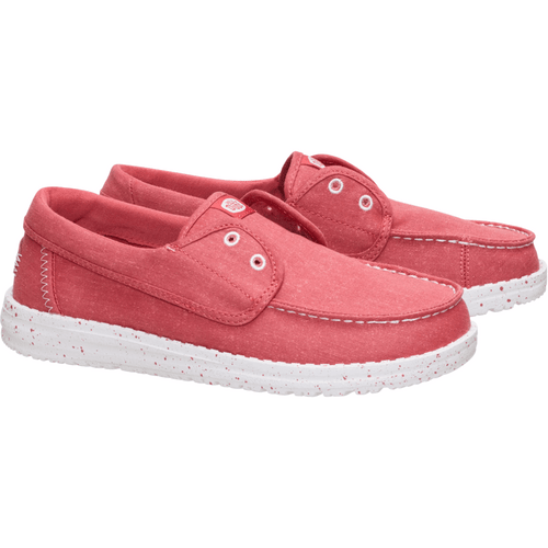 Wendy Cru Stretch Canvas - Washed Red