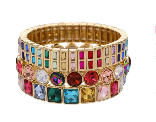 Rainbow Stack Bracelet Set - Southern Belle Boutique