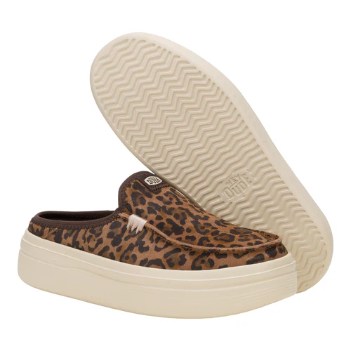 Austin Lift Classic Slide Sneaker - Brown Leopard