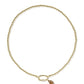 Football Metal Strand Necklace - Gold White Cz - Southern Belle Boutique