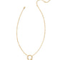 Pearl Initial Q Short Pendant Necklace - Gold - Southern Belle Boutique