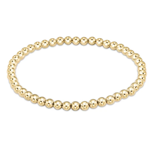Classic Gold 4mm Bead Bracelet (EXTENDS) - Southern Belle Boutique
