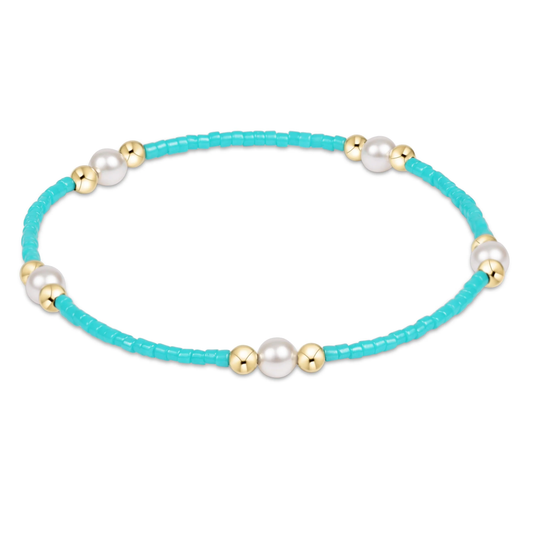 Hope Purpose Pearl Bracelet - Turquoise - Southern Belle Boutique