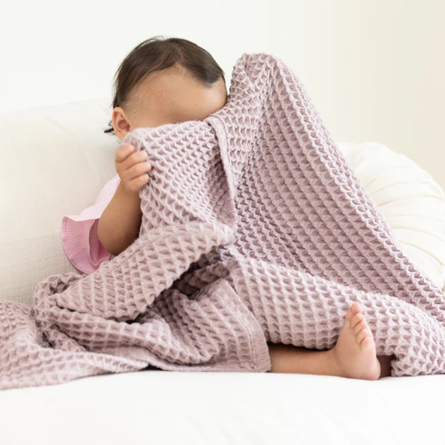 Waffle Baby Blanket Orchid - Southern Belle Boutique