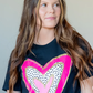 Pink Gold Heart SS Tee