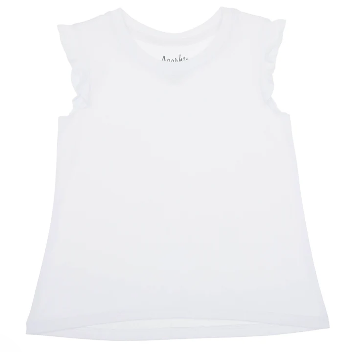 Ruffle Shirt - White - Southern Belle Boutique