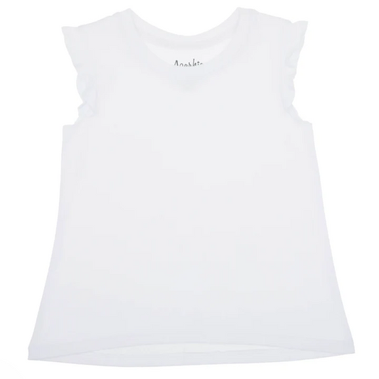 Ruffle Shirt - White - Southern Belle Boutique