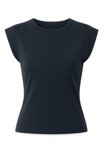 Ciara Cap Sleeve Crew Neck Top