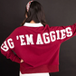 Texas A&M Brianna Cannon Club Sweatshirt - Southern Belle Boutique